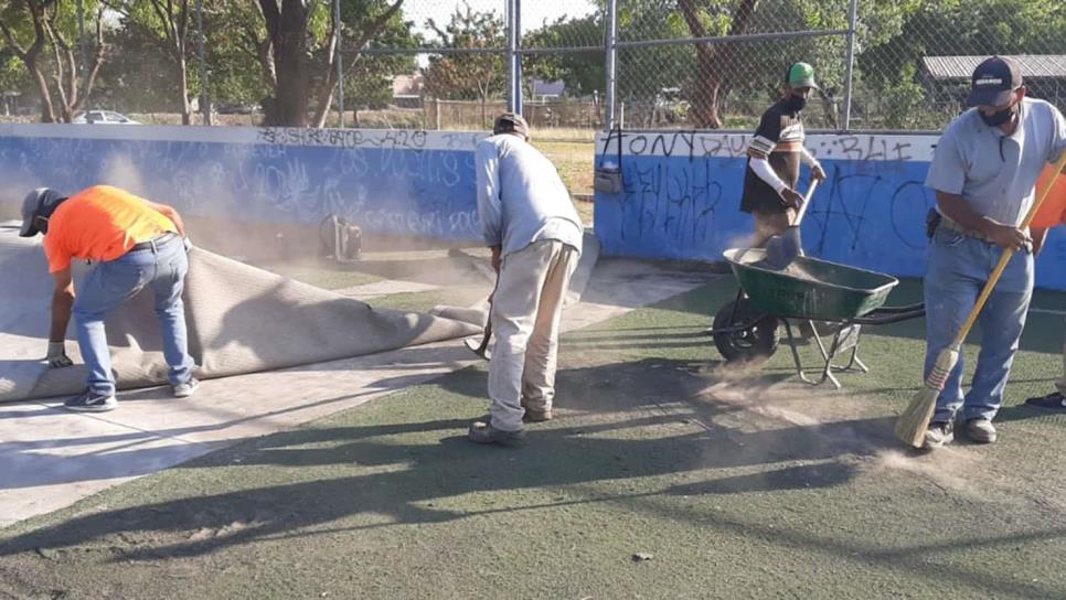 Futbolistas ya pueden jugar en la cancha de la colonia Prado Bonito, en Los Mochis