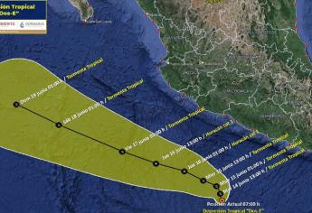 Se forma en el Pacífico la depresión tropical Dos-E