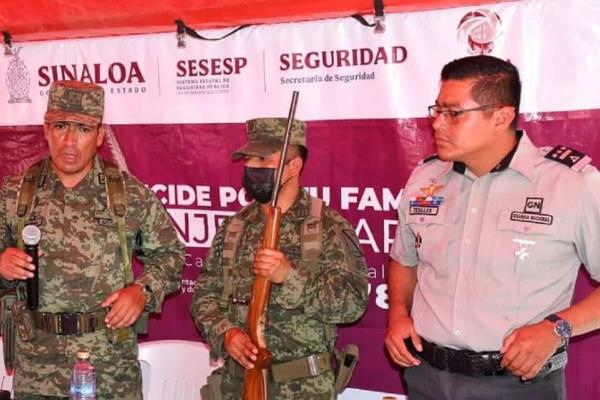 Armas cortas, largas y hasta tres granadas se han canjeado en Angostura