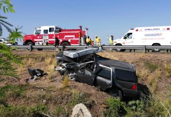 Accidente deja dos hombres muertos en el libramiento Culiacán-Mazatlán