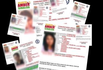 La FGJE de Sinaloa activó 50 alertas de menores desaparecidos de enero a la fecha