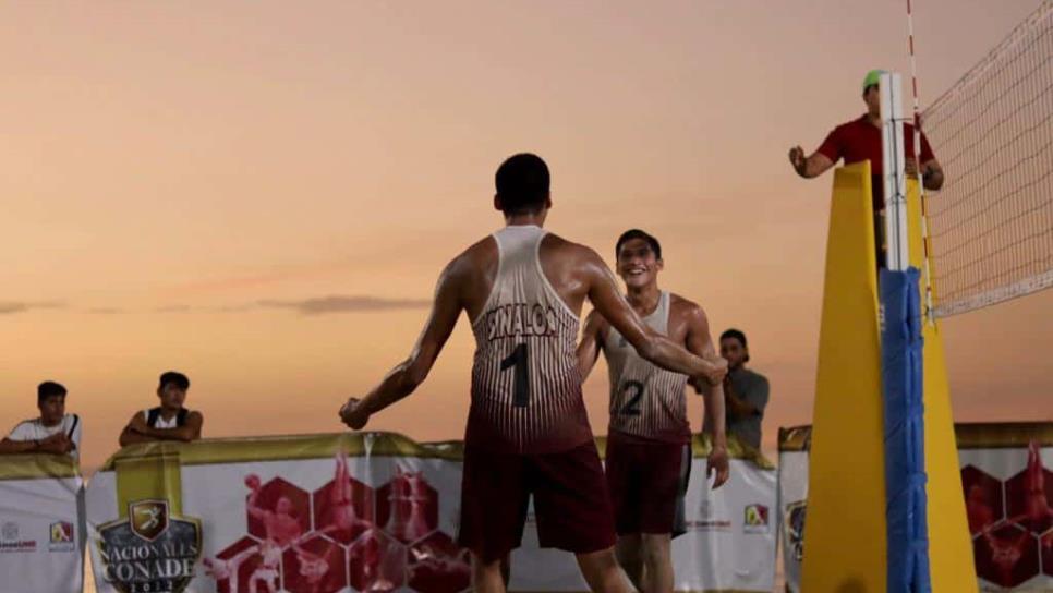 Sinaloa gana dos oros en Voleibol de Playa de los JNC