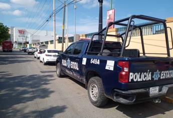 Patrulla de Policía Estatal choca contra automóvil en Bachigualato
