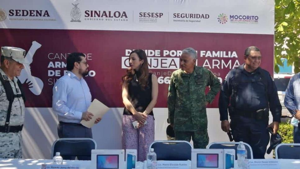 Inicia Campaña de Canje de Armas de Fuego en Salvador Alvarado, Mocorito y Badiraguato