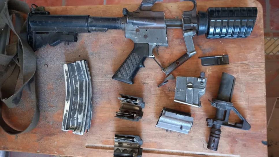 Ametralladoras M16 y granadas llegan a módulos de canje de armas del Évora y Badiraguato