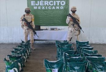 Ejército Mexicano asegura 315 kilogramos demetanfetamina en Sonora