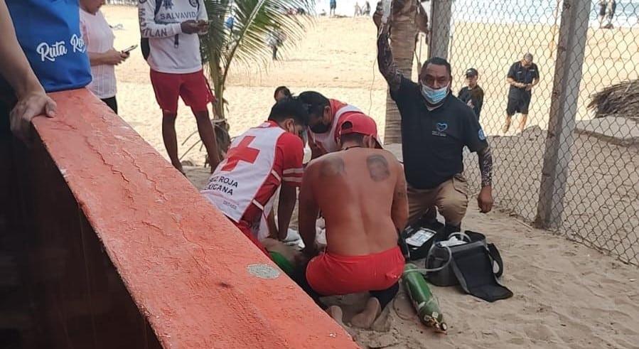 Muere turista ahogado en playa de Cerritos, Mazatlán