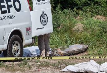 Hallan cadáver emplayado dentro de un canal de riego, en San Pedro, Navolato