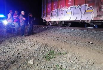 Hombre muerte tras ser arrollado por el tren en Ahome