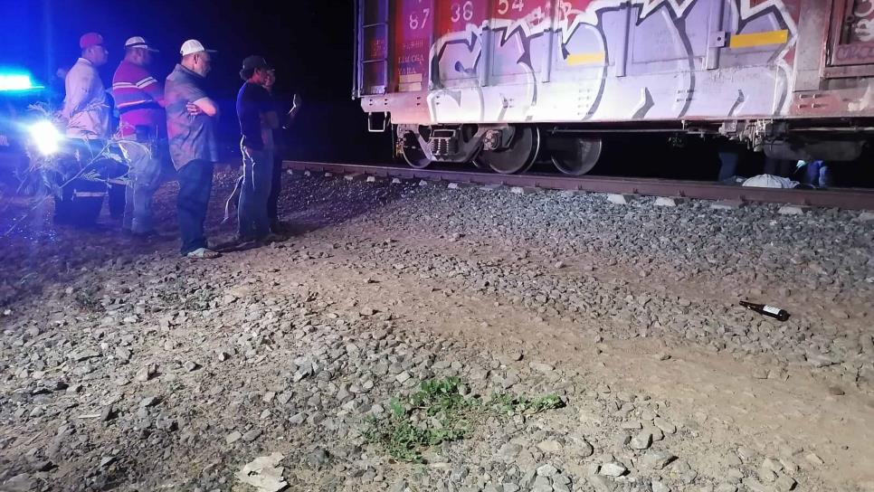 Hombre muerte tras ser arrollado por el tren en Ahome