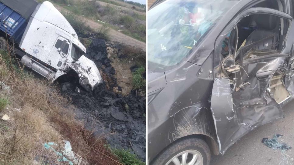 Accidente deja a tres personas lesionadas en Ohuira