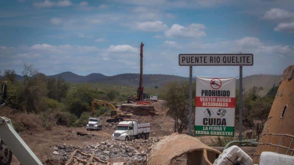 Puente de El Quelite estará listo en febrero