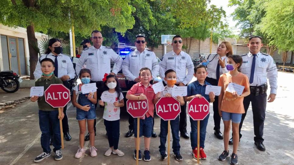 «Patrulleritos», un programa que inculca educación vial a los niños de Ahome