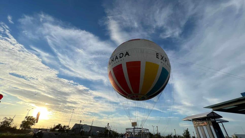 ¡Vive la experiencia de volar! Plaza Explanada inaugura globo aerostático en Culiacán