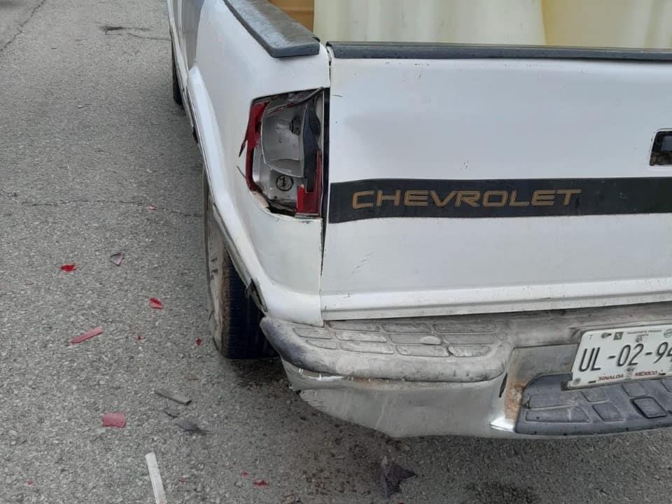 Motociclista termina lesionado al chocar en la carretera a El Colorado