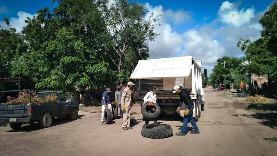 Ayuntamiento de El Fuerte realizó campaña de descacharrización en la sindicatura de Jahuara II