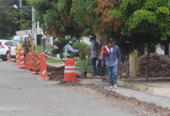 Detectan a empresa particular que daña losas de concreto hidráulico en Los Mochis