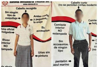 ETI #2 cuelga pendón para imponer vestimenta de alumnos; CEDH, en contra