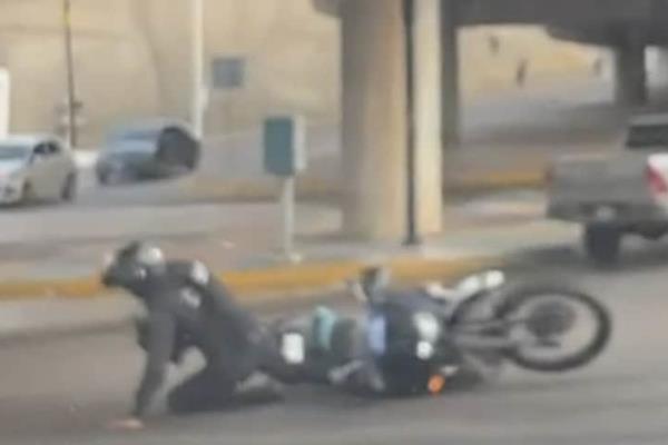 Arrollan a elemento del Escuadrón Motociclista de la Policía de Culiacán