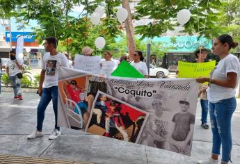 Con manifestación, familia de Coquito exige a la FGJE que investigue el homicidio