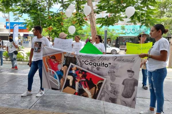 Con manifestación, familia de Coquito exige a la FGJE que investigue el homicidio