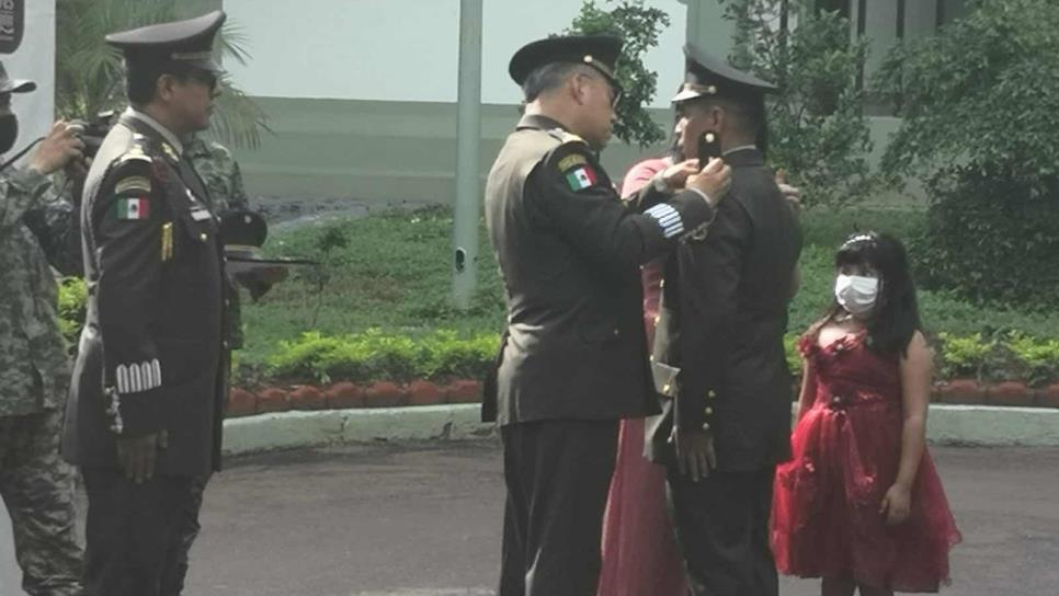 Sedena realiza ceremonia de ascenso de grado en Novena Zona Militar