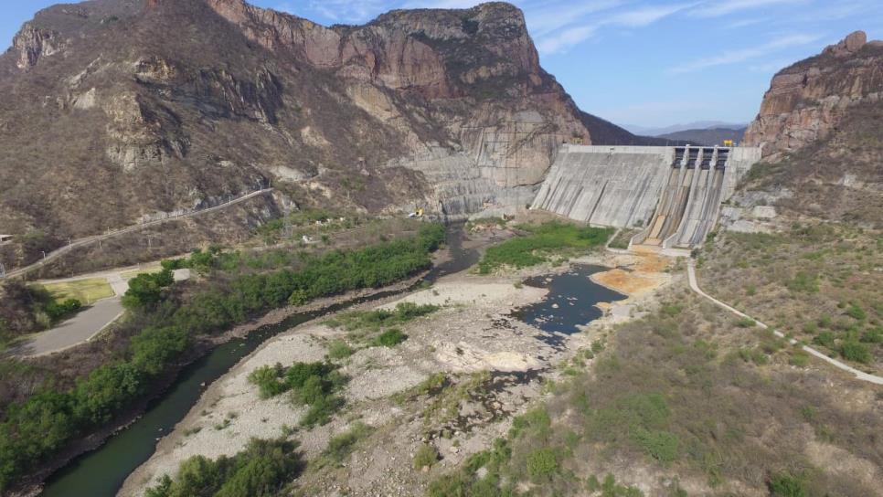 Presa Huites recibe aportaciones de 292 m³/s