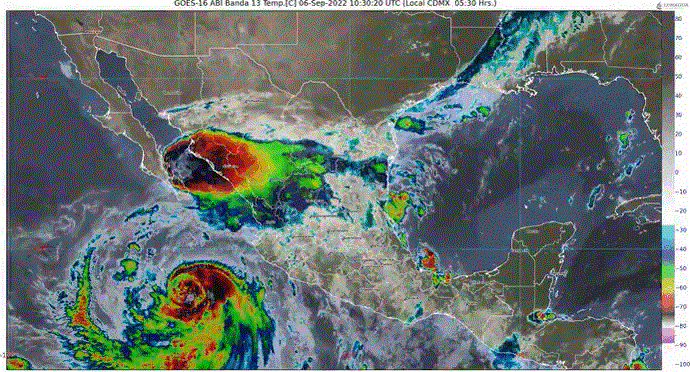 Huracán «Kay» ocasionará fuertes lluvias en Sinaloa; sigue su trayectoria en vivo