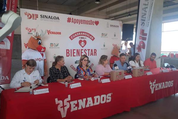 DIF Sinaloa y Venados de Mazatlán invitan al juego de beisbol con causa 