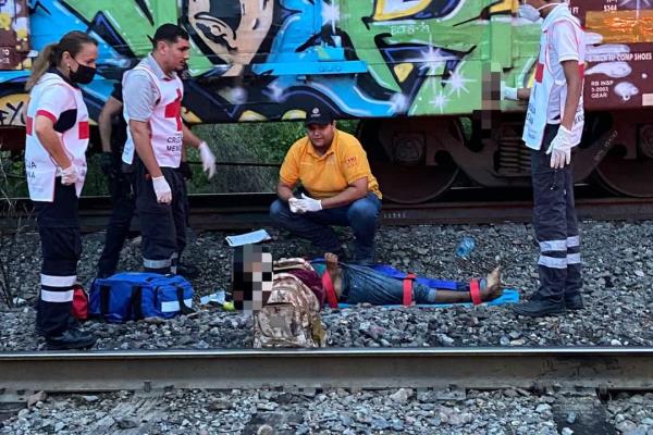 Trampa cae del tren y le amputa un brazo en Estación Sufragio, El Fuerte