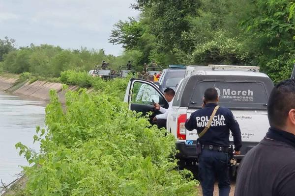 Localizan a un hombre sin vida dentro del canal Sicae en Charay, El Fuerte