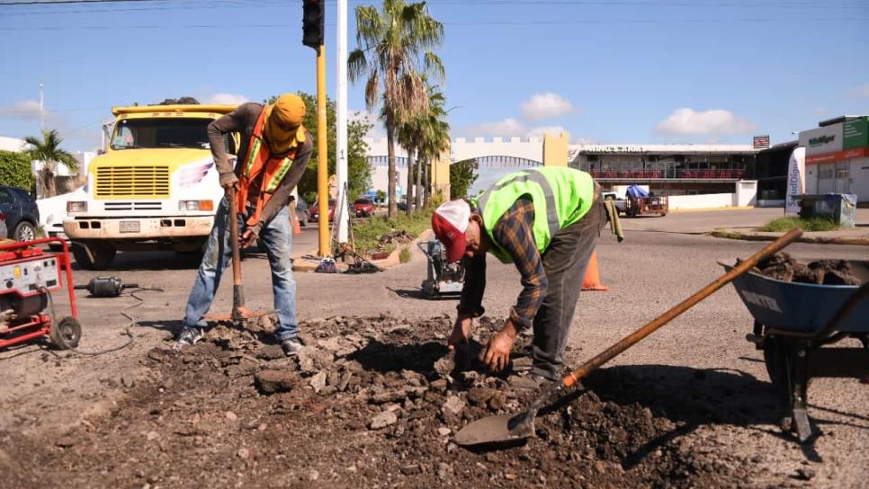 Suman 3 calles principales más rehabilitadas por programa de bacheo en Culiacán