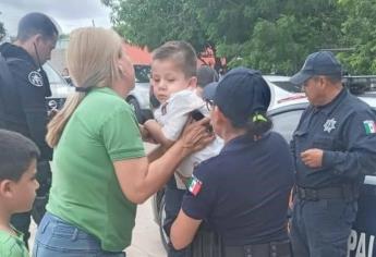 Niño desaparecido caminó hasta la Mochis - Topo; lo encuentran tránsitos de Ahome