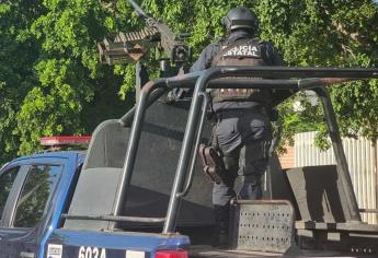 Policías se movilizan tras disparos afuera del Cobaes 60, en Culiacán