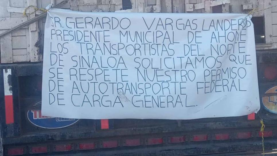 Transportistas de carga federal se manifiestan y acusan persecución de inspectores