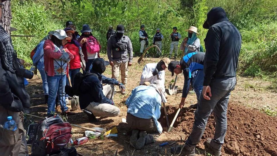 Rastreadoras de El Fuerte localizan restos humanos en Ocolome