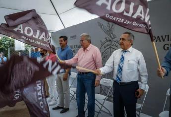 Gobernador Rocha Moya inicia construcción de la carretera a El Salitre