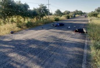 Muere motociclista en Choix tras chocar contra un caballo