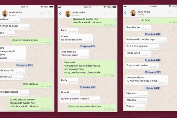 Revelan conversaciones privadas entre «Alito» Moreno y Adela Micha