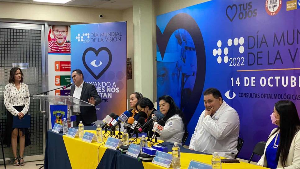 Con 150 consultas oftalmológicas gratuitas la UAS celebra el Día Mundial de la Visión