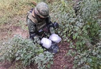 Aseguran presunta droga al norte de Culiacán