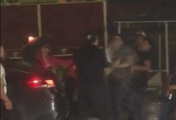 VIDEO: Hubo otra pelea, pero entre hombres, en el malecón de Topolobampo