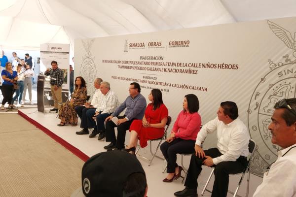 Entregan primera etapa e inician la segunda, en la rehabilitación del colector Niños Héroes