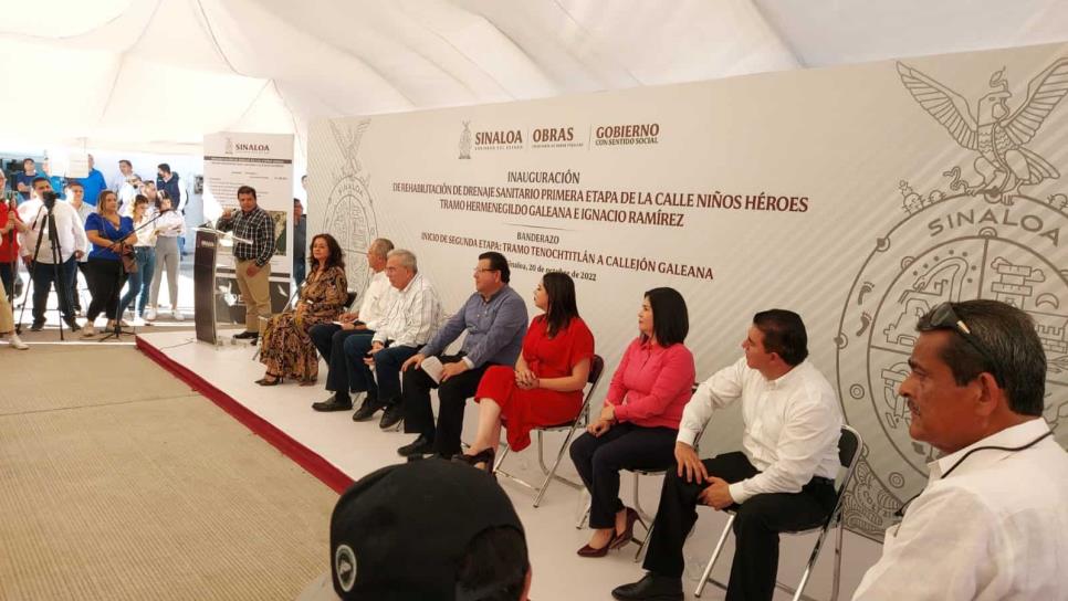 Entregan primera etapa e inician la segunda, en la rehabilitación del colector Niños Héroes