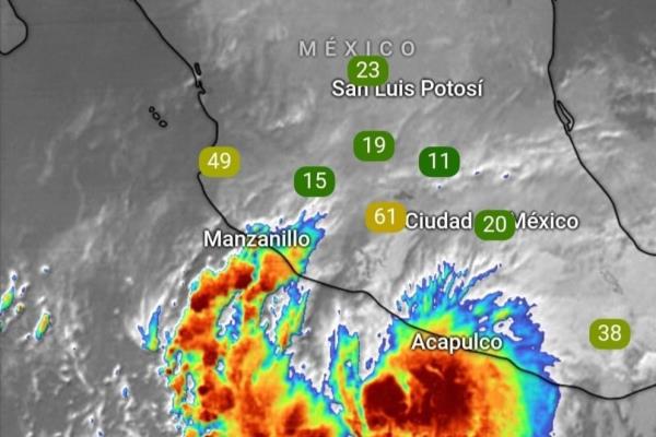 Depresión Tropical 19E dejará lluvias en Escuinapa y El Rosario el sábado y domingo