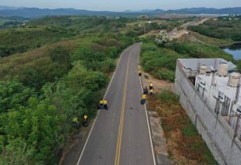 Ayuntamiento de Culiacán y Tamazula realizan jornada de limpieza de la carretera Sanalona-Tamazula