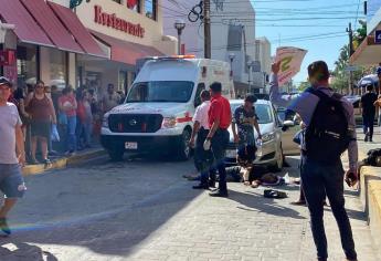 Atropella mujer a indigente en el Centro de Mazatlán