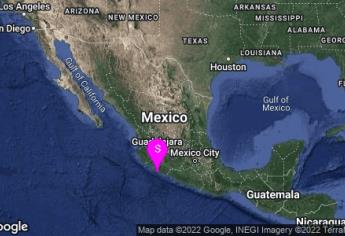 Se registra un temblor con epicentro en Coalcoman, Michoacán