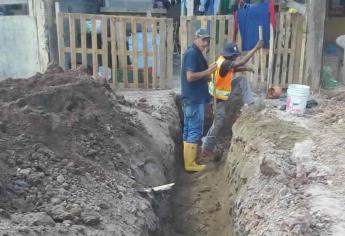 Inicia JAPAMA construcción de drenaje en Los Almacenes