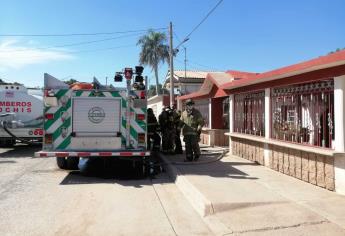 Incendio en casa del ejido 20 de Noviembre deja a sus moradores con crisis nerviosa